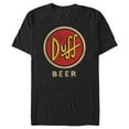 thumbnail image 1 of Men's The Simpsons Duff Classic Beer Logo  Graphic Tee Black Large, 1 of 5