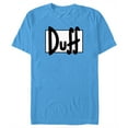 thumbnail image 1 of Men's The Simpsons Duff Logo  Graphic Tee Turquoise Small, 1 of 4