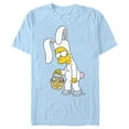 thumbnail image 1 of Men's The Simpsons Easter Bunny Bart  Graphic Tee Light Blue X Large, 1 of 4