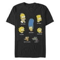 thumbnail image 1 of Men's The Simpsons Family Faces Graphic Tee Black 1X Big Tall, 1 of 4
