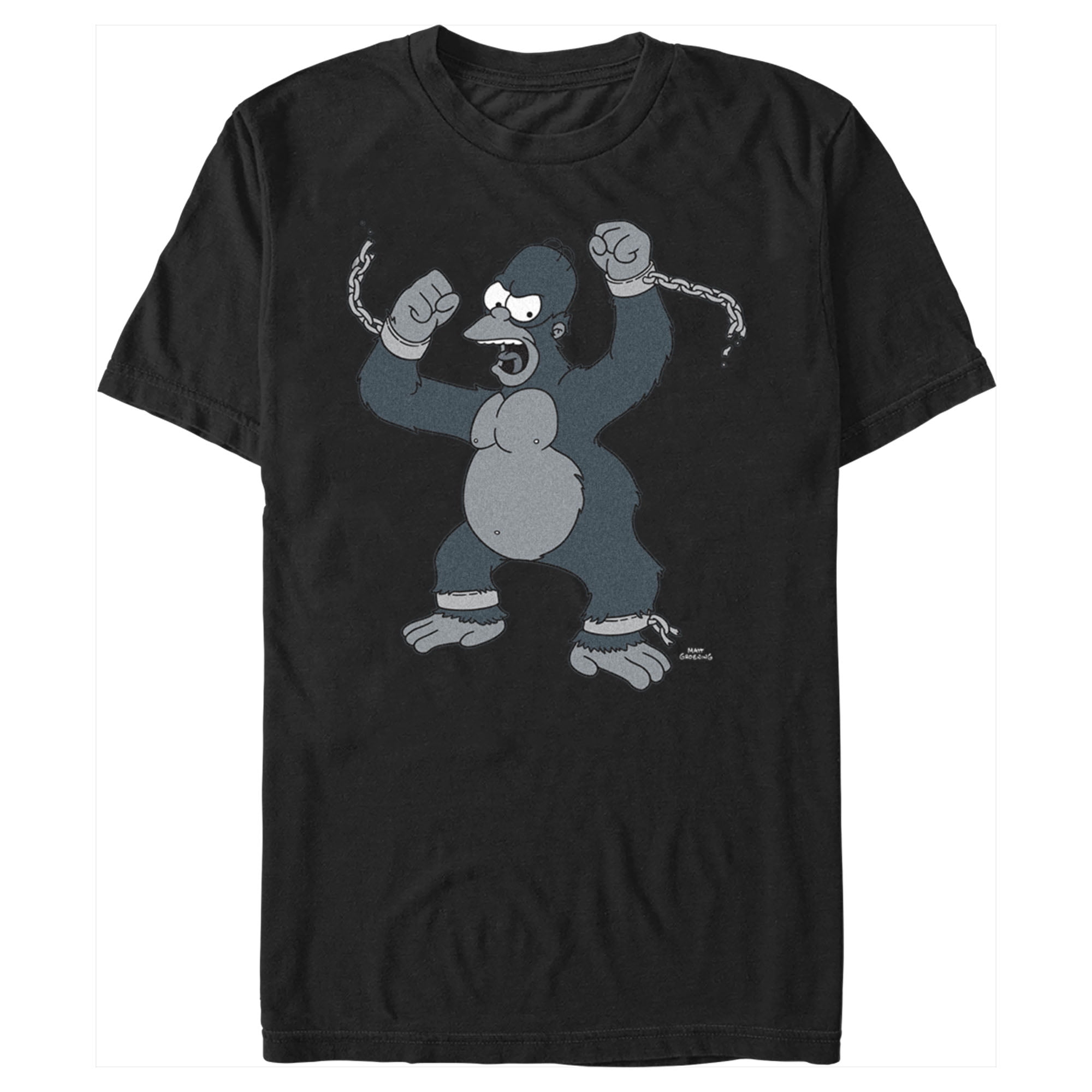 T-shirt Uni The Homer Horror Picture Show Simpsons - Homme/Femme - Gildan - Blanc & Noir