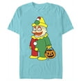 thumbnail image 1 of Men's The Simpsons Halloween Clown Ralph  Graphic Tee Tahiti Blue Small, 1 of 4