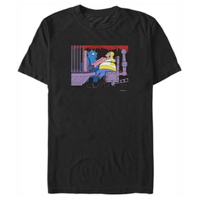 Men's The Simpsons Homer and the Devil Graphic Tee Black Small