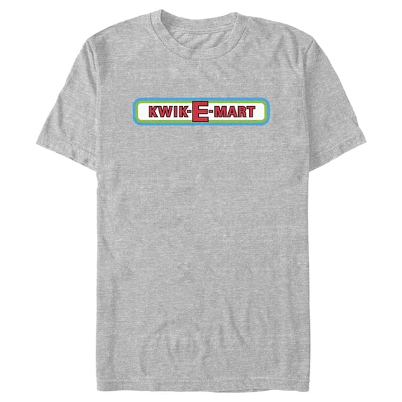 Men's The Simpsons Kwik-E-Mart Logo Graphic Tee Athletic Heather 3X Large