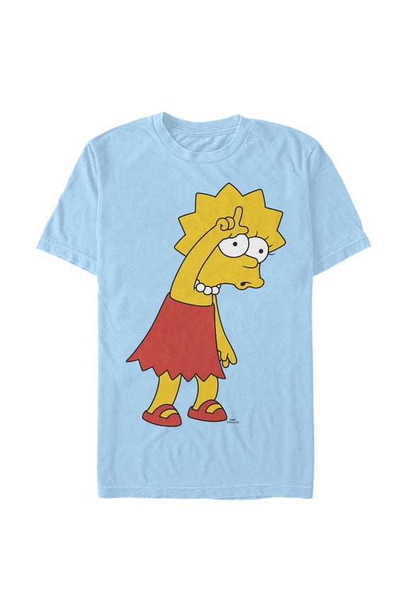 Men's The Simpsons Lisa Loser Graphic Tee Light Blue Large