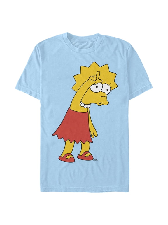 Men's The Simpsons Lisa Loser Graphic Tee Light Blue X Large