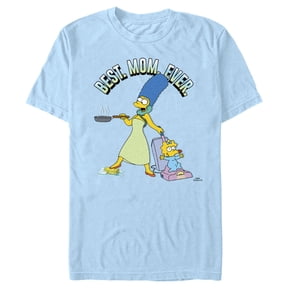 Men's The Simpsons Marge Best. Mom. Ever. Graphic Tee Light Blue Medium