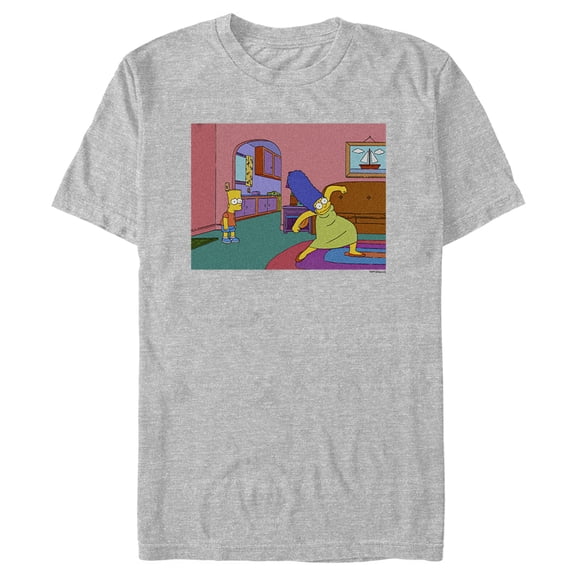 Men's The Simpsons Marge Dancing Scene Graphic Tee Athletic Heather Small