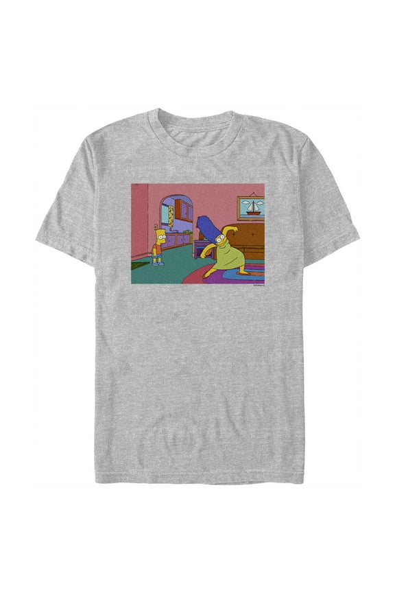 Men's The Simpsons Marge Dancing Scene Graphic Tee Athletic Heather Small