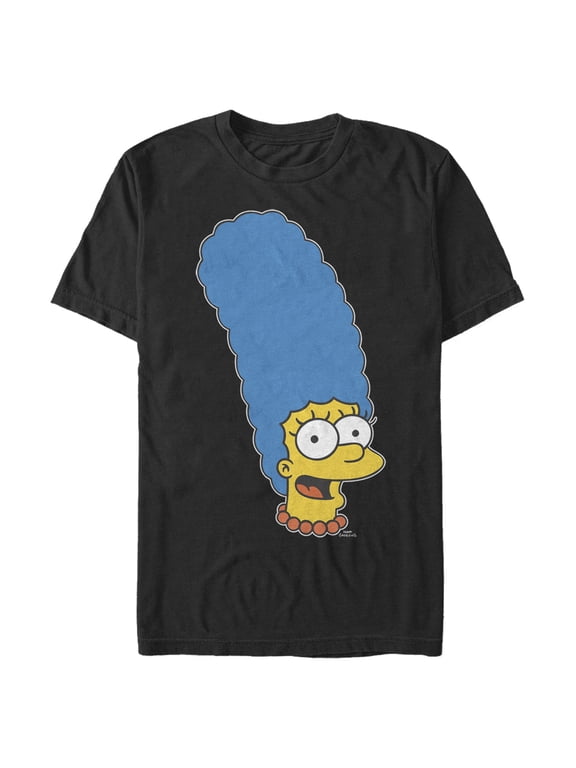 Men's The Simpsons Marge Graphic Tee Black Large
