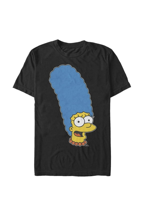 Men's The Simpsons Marge Graphic Tee Black Large