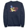 thumbnail image 1 of Men's The Simpsons Marge Naughty or Nice  Sweatshirt Navy Blue Medium, 1 of 4