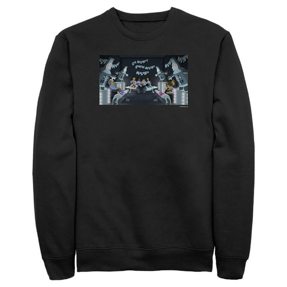 Men's The Simpsons Moloko Bar  Sweatshirt Black X Large