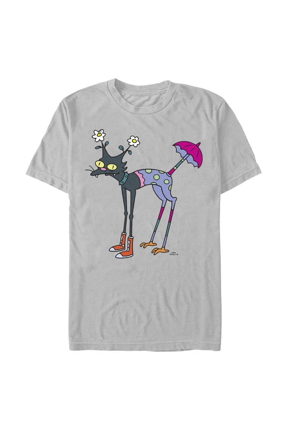 Men's The Simpsons Mutant Snowball II Graphic Tee Silver 3X Large