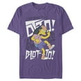 thumbnail image 1 of Men's The Simpsons My Name is Otto I Love to Get Blotto  Graphic Tee Purple X Large, 1 of 4