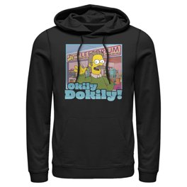 Men's The Simpsons Classic Family Couch Pull Over Hoodie Black X ...