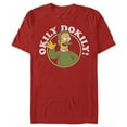 thumbnail image 1 of Men's The Simpsons Ned Flanders Okily Dokily  Graphic Tee Red 2X Large, 1 of 5