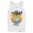 thumbnail image 1 of Men's The Simpsons Nelson Laugh  Tank Top White Medium, 1 of 4