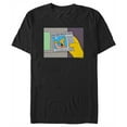 thumbnail image 1 of Men's The Simpsons Old Man Yells  Graphic Tee Black Medium, 1 of 5