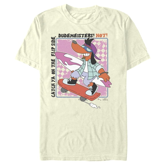 Men's The Simpsons Poochie Dudemeisters Graphic Tee Beige 2X Large