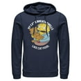 thumbnail image 1 of Men's The Simpsons Ralph and His Cat  Pull Over Hoodie Navy Blue Small, 1 of 4