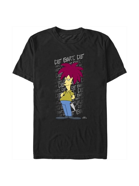 Men's The Simpsons Sideshow Bob Die Bart Die Graphic Tee Black Medium