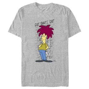 Men's The Simpsons Sideshow Bob Die Bart Die Scene Graphic Tee Athletic Heather 2X Large
