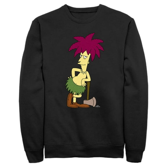 Men's The Simpsons Sideshow Bob Portrait Sweatshirt Black Large