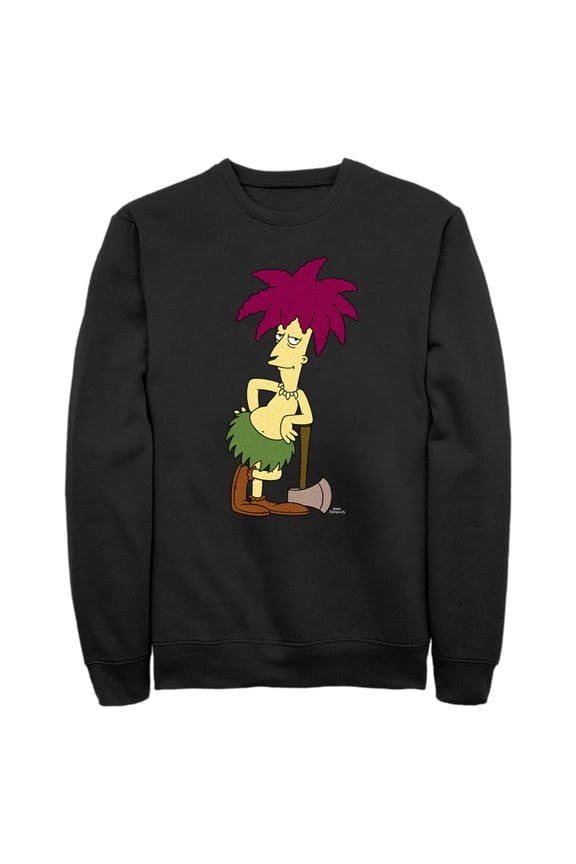 Men's The Simpsons Sideshow Bob Portrait  Sweatshirt Black Small