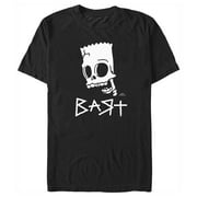 Men's The Simpsons Skeleton Bart Graphic Tee Black 2X Large