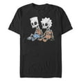 thumbnail image 1 of Men's The Simpsons Skeleton Bart and Lisa Graphic Tee Black 5X Large, 1 of 4