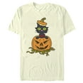 thumbnail image 1 of Men's The Simpsons Snowball II Jack-O'-Lantern  Graphic Tee Beige 2X Large, 1 of 4