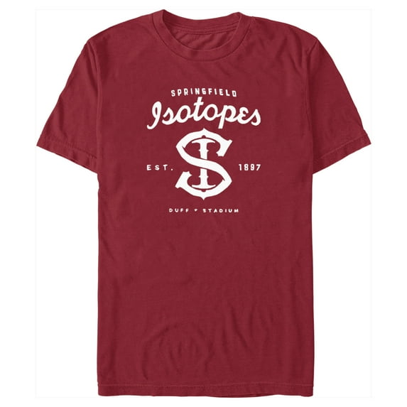 Men's The Simpsons Springfield Isotopes Graphic Tee Cardinal Large