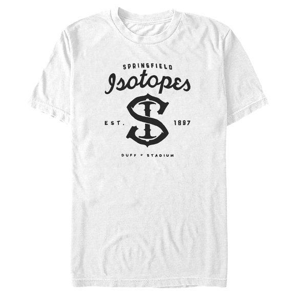 Men's The Simpsons Springfield Isotopes Logo Graphic Tee White X Large