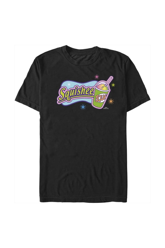 Men's The Simpsons Squishee Logo Graphic Tee Black X Large