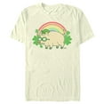 thumbnail image 1 of Men's The Simpsons St. Patrick's Day Rainbow Plopper  Graphic Tee Beige 2X Large, 1 of 4