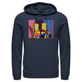 thumbnail image 1 of Men's The Simpsons Treehouse of Horror Double Bart Scene  Pull Over Hoodie Navy Blue X Large, 1 of 4
