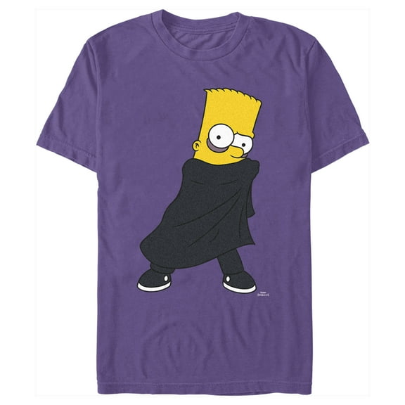 Men's The Simpsons Vampire Bart Graphic Tee Purple Large