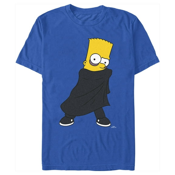 Men's The Simpsons Vampire Bart Graphic Tee Royal Blue Small
