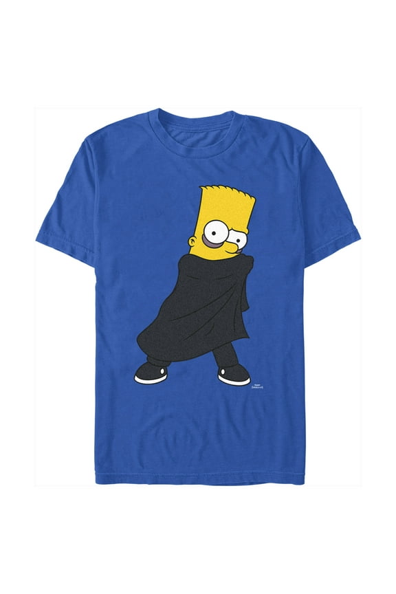 Men's The Simpsons Vampire Bart Graphic Tee Royal Blue Small