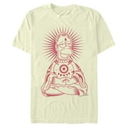 Mens The Simpsons Zen Homer Graphic Tee Beige Medium