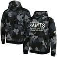 thumbnail image 1 of Men's The Wild Collective Black New Orleans Saints Camo Pullover Hoodie, 1 of 3