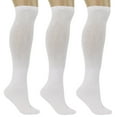 thumbnail image 1 of Men's Therapeutic Knee High Socks - 3 Pairs, Non-Binding Cushioned Cotton Blend for Swelling & Comfort (Fits Shoe Sizes 9-15), 1 of 4