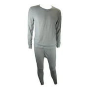 MAGG SHOP Men's Thermal Base Layer Long Johns Cotton Blend Top And Bottom Set (5XL, Ash)