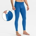 thumbnail image 1 of Men's Thermal Compression Pants, Athletic Sports Leggings & Running Tights, Quick Fit Gym Basketball Athletic Base Layer Bottoms, 1 of 4
