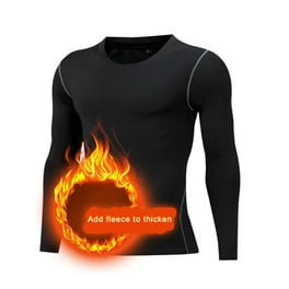 Therma Pro Thermal Shirt for Men Long Sleeve Thermal Compression Tops for Men Base Layer Cold Weather Black Small Walmart