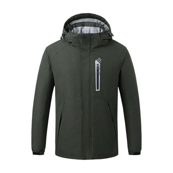 Men's Thermal Heated Jacket for Winter Autumn Warm Lined Coat with Constant Temperature Control