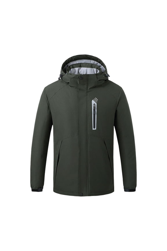 Men's Thermal Heated Jacket for Winter Autumn Warm Lined Coat with Constant Temperature Control