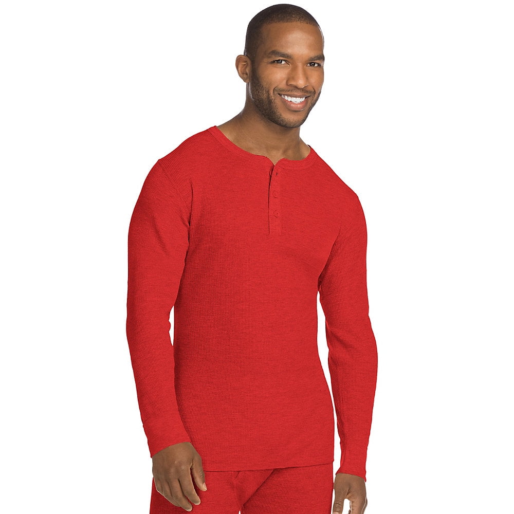 Men's Thermal Henley Base Layer Shirt, Style 14510