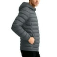 thumbnail image 1 of Men's Thermal Hooded Jacket with Detachable Cap and Zipper Pockets for Winter Protection, 1 of 8